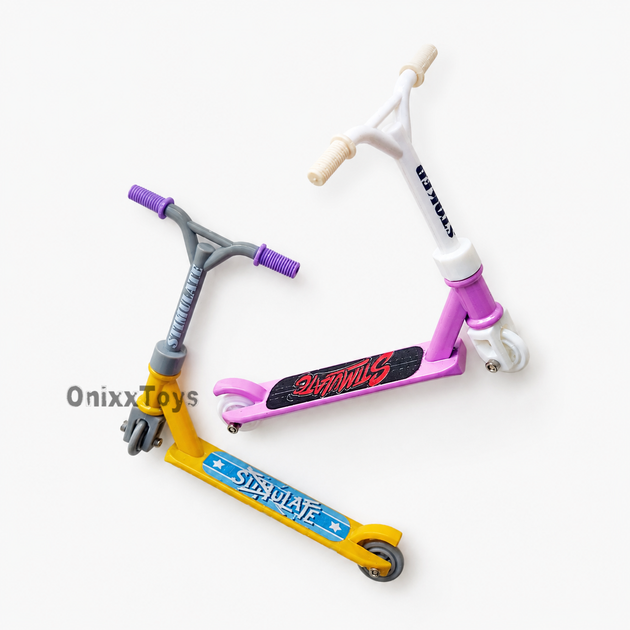 Игровой набор Finger Scooter — металлические самокаты 2 шт, сменные колёса и инструменты (Pjy3) - Фото 3 Игровой набор Finger Scooter — металлические самокаты 2 шт, сменные колёса и инструменты (Pjy3) - изображение 3