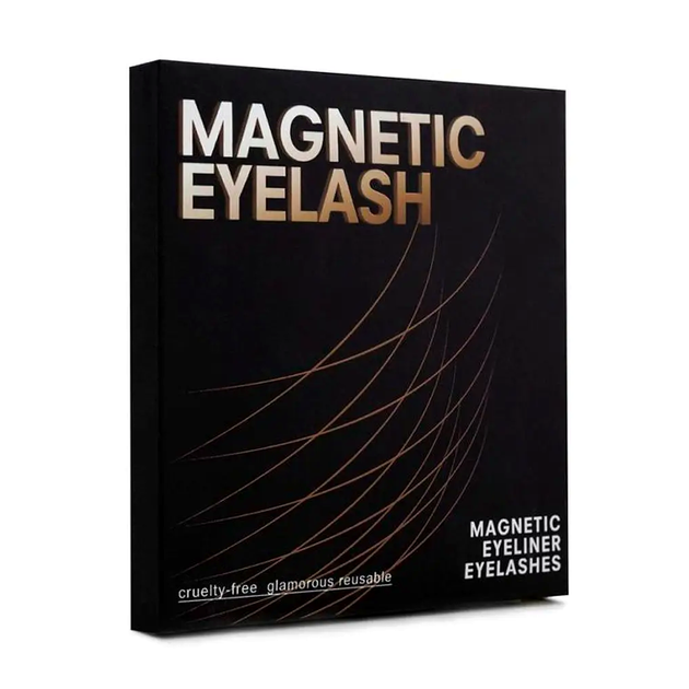 Магнитные ресницы многоразовые с подводкой и пинцетом 4 пары черные GlamLash LS-2577 - изображение 9