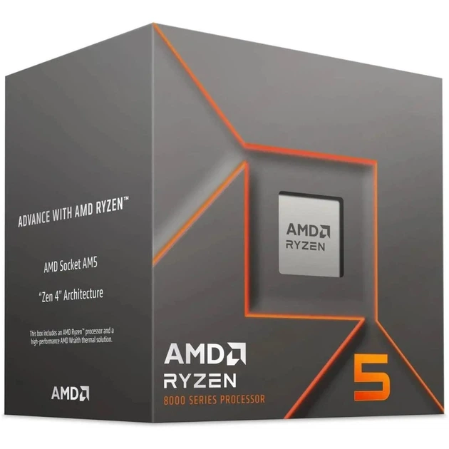 Процесор AMD Ryzen 5 PRO 6C/12T 8600G (5.0GHz Max 22MB 65W AM5) Tray (100-000001239) - Фото 2 Процесор AMD Ryzen 5 PRO 6C/12T 8600G (5.0GHz Max 22MB 65W AM5) Tray (100-000001239) - зображення 2