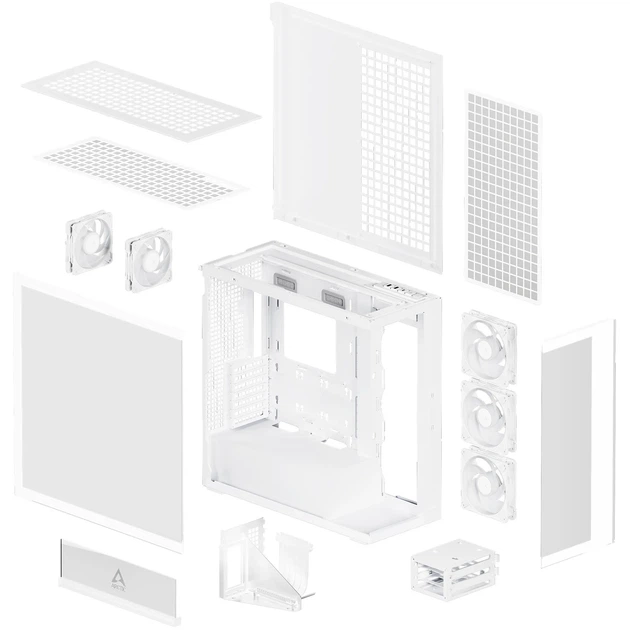Корпус Arctic Xtender VG Clear Glass White (ACPCC00017A) - изображение 8