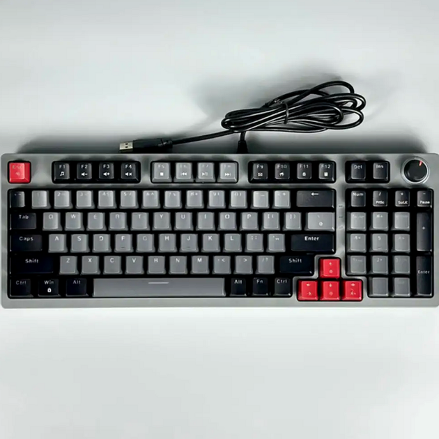 Дротова механічна клавіатура з RGB-підсвіткою 96 клавіш для ПК USB JEDEL TRM-594 - зображення 3