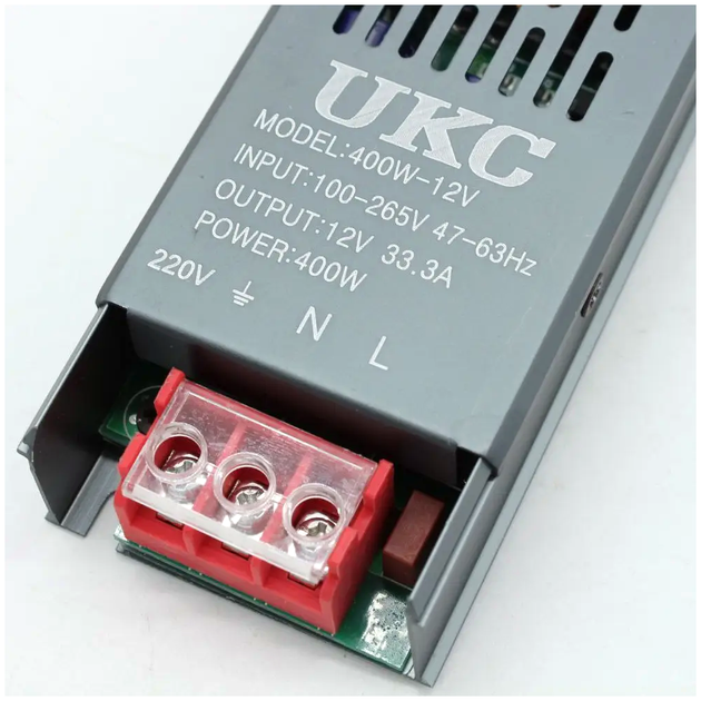Блок питания 12В 35А для светодиодной ленты 420W металл LS-1006 - зображення 8