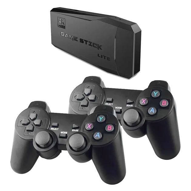 Игровая приставка 64 ГБ поддержка 4K 2 джойстика для телевизора черный LS-901 - изображение 4