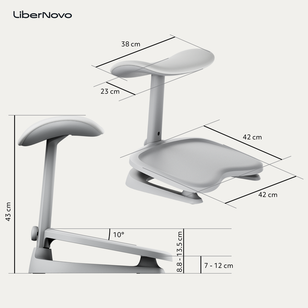 Ergonomiczny podnóżek LiberNovo Omni StepSync Footrest Space Gray (CP-GW-0000002-00-00) - Zdjęcie 7 Ergonomiczny podnóżek LiberNovo Omni StepSync Footrest Space Gray (CP-GW-0000002-00-00) - obraz 7