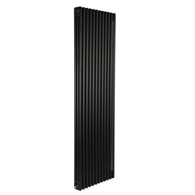 Дизайнерский радиатор Warm Well Column 3 1800×560 вертикальный, черный матовый - изображение 2