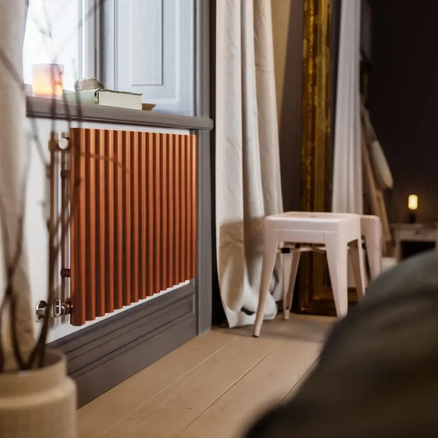 Дизайнерский радиатор Terma Rolo Room 580x865 горизонтальный, медный - изображение 3