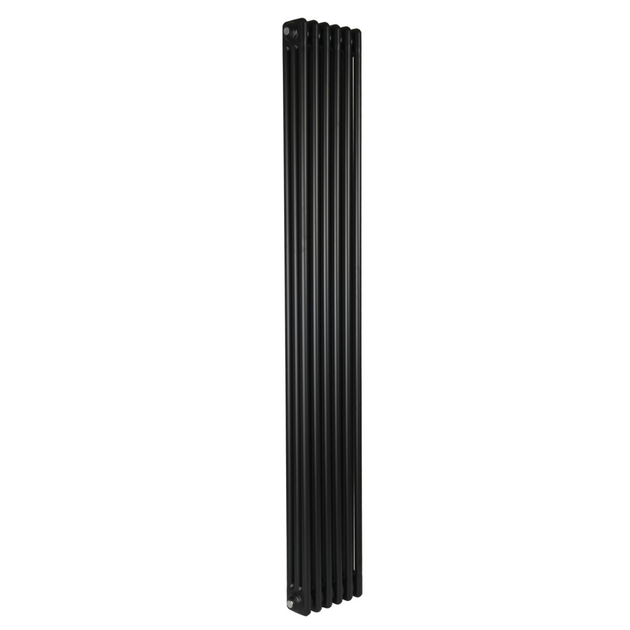 Дизайнерский радиатор Warm Well Column 3 1800×290 вертикальный, черный матовый - Фото 2 Дизайнерский радиатор Warm Well Column 3 1800×290 вертикальный, черный матовый - изображение 2