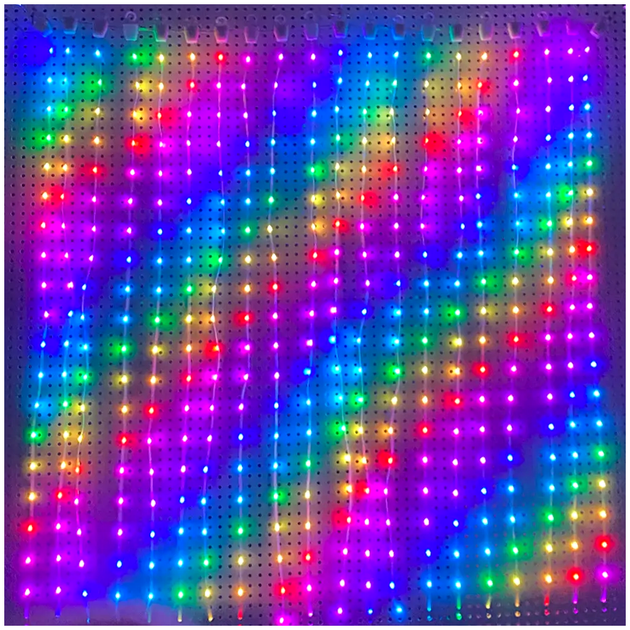 Светодиодная гирлянда штора 3х2м 400 LED для дома USB RGB LS-2788 - изображение 3