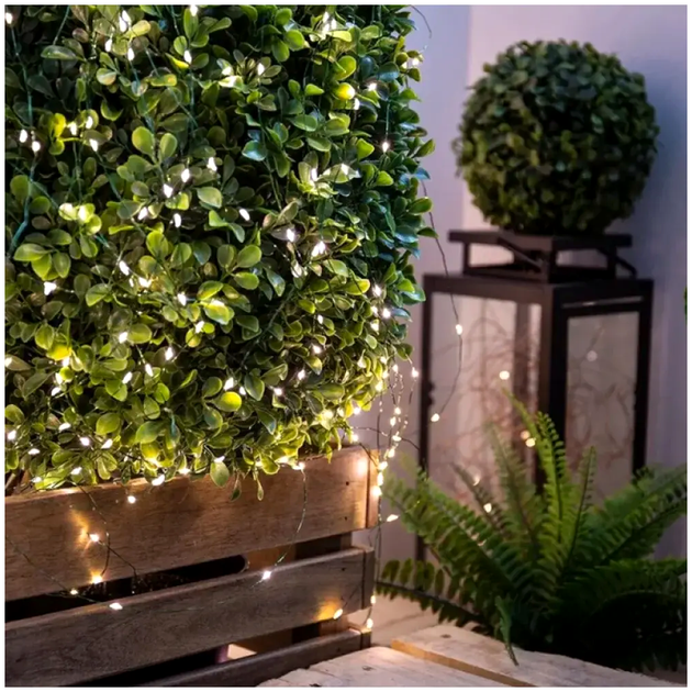 Светодиодная гирлянда 30 м 300 LED USB для дома и улицы теплый белый свет LS-1090 - изображение 2