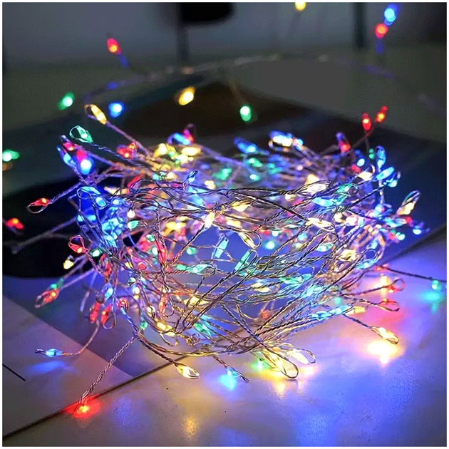 Светодиодная гирлянда 5 м 150 LED для дома мультицветная LS-1969 - изображение 6