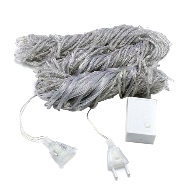 Гирлянда штора 240 LED 2,5х1,5 м для декора синий LS-358 - изображение 2