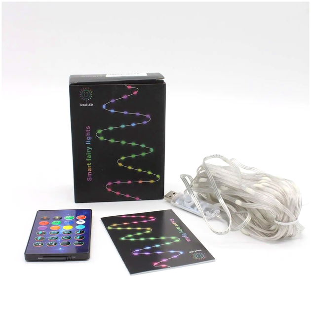 Умная светодиодная гирлянда 10м с Bluetooth для декора дома RGB LS-2304 - изображение 10