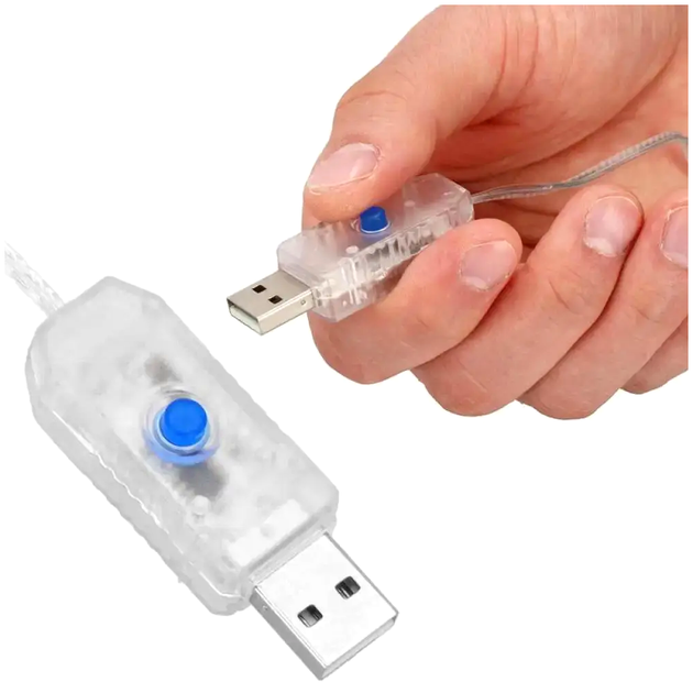 Гирлянда нить 50 метров 500 LED USB для дома и улицы теплый белый LS-1091 - изображение 6