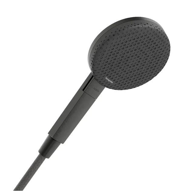 Лейка для душа Hansgrohe Raindance Alive Select S EcoSmart пластик, черный матовый хром (24500340) - Фото 1 Лейка для душа Hansgrohe Raindance Alive Select S EcoSmart пластик, черный матовый хром (24500340) - изображение 1