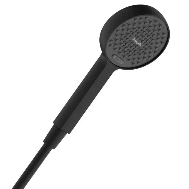 Лейка для душа Hansgrohe Activera Select S 95 2jet EcoSmart пластик, черный матовый (28033670) - Фото 1 Лейка для душа Hansgrohe Activera Select S 95 2jet EcoSmart пластик, черный матовый (28033670) - изображение 1