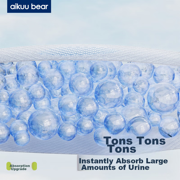 Подгузники AIKUUBEAR ультратонкие M, 100 шт, для новорожденных - Фото 4 Подгузники AIKUUBEAR ультратонкие M, 100 шт, для новорожденных - изображение 4