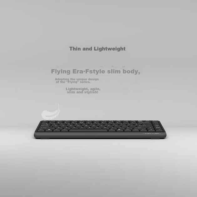 Клавиатура A4TECH FK11 проводная 86 клавиш мембранная для ноутбука и офиса компактная - изображение 5