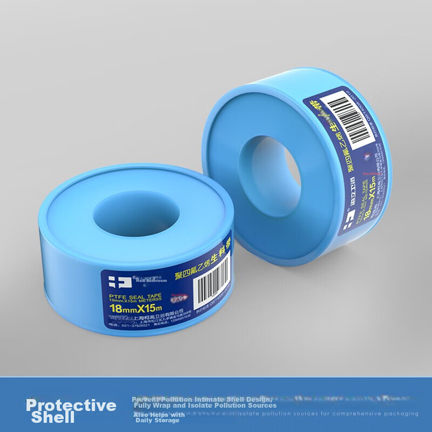 Лента ФУМ Haili L100 из PTFE утолщенная, для газа и угловых клапанов, для кухни и ванной - Фото 5 Лента ФУМ Haili L100 из PTFE утолщенная, для газа и угловых клапанов, для кухни и ванной - изображение 5