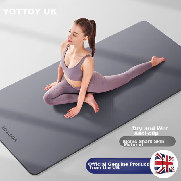 Коврик для йоги Yottoy из натурального каучука, нескользящий, 183×68 см - Фото 4 Коврик для йоги Yottoy из натурального каучука, нескользящий, 183×68 см - изображение 4
