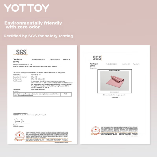Коврик для йоги Yottoy потовщенный расширенный нескользящий 200×100см 8мм - Фото 10 Коврик для йоги Yottoy потовщенный расширенный нескользящий 200×100см 8мм - изображение 10