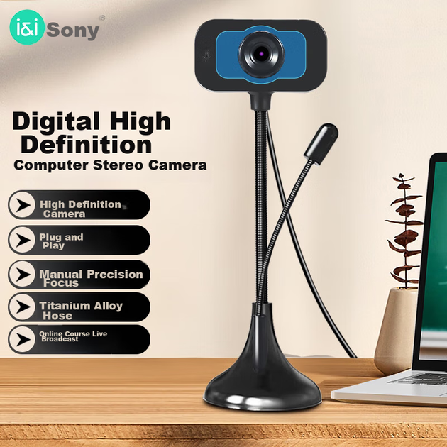Микрофон USB Soaiy внешний с камерой для онлайн-курсов на присоске MR17 - изображение 8
