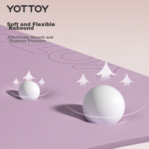 Коврик для йоги Yottoy нескользящий амортизирующий - изображение 9
