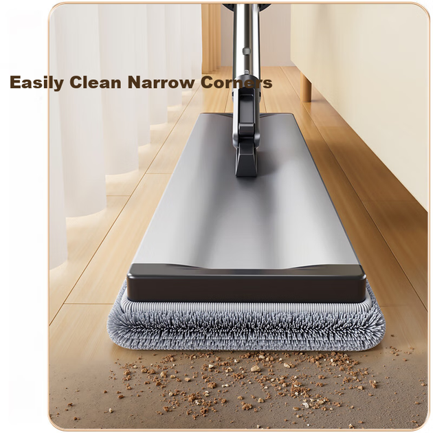 Швабра Jiabangshou Rainbow Flat Mop, 40 см, 2 тканевые насадки для домашнего использования, уборка без рук, насадка из алюминиевого сплава 2026, чудо для уборки пола. - Фото 7 Швабра Jiabangshou Rainbow Flat Mop, 40 см, 2 тканевые насадки для домашнего использования, уборка без рук, насадка из алюминиевого сплава 2026, чудо для уборки пола. - изображение 7