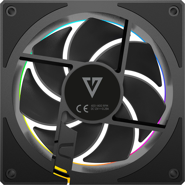 Wentylator Modecom Volcano Loop 120 ARGB Black (FAN-LOOP-120S-ARGB-100) - obraz 2