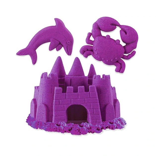 Пісок для дитячої творчості KINETIC SAND NEON (фіолетовий, 227г) - Фото 2 Пісок для дитячої творчості KINETIC SAND NEON (фіолетовий, 227г) - изображение 2