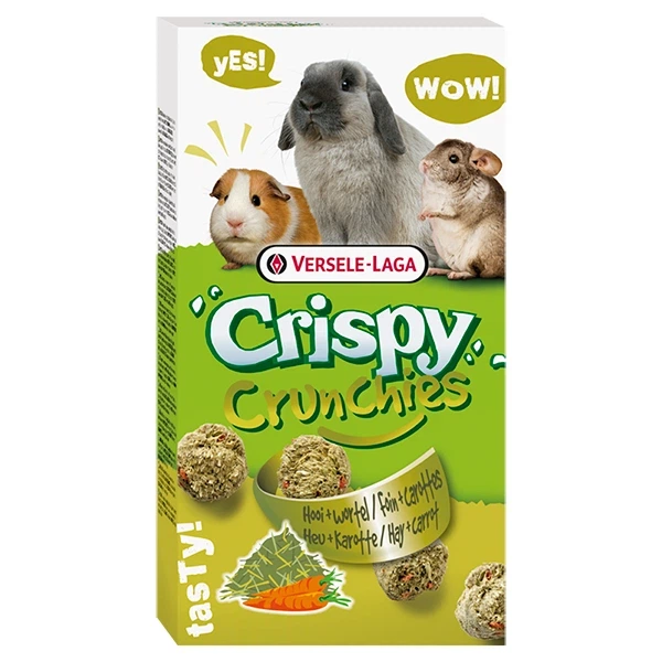 Ласощі для кроликів, гризунів versele-laga crispy crunchies hay + carrot сіно та моркву 75 г - Фото 1 Ласощі для кроликів, гризунів versele-laga crispy crunchies hay + carrot сіно та моркву 75 г - изображение 1