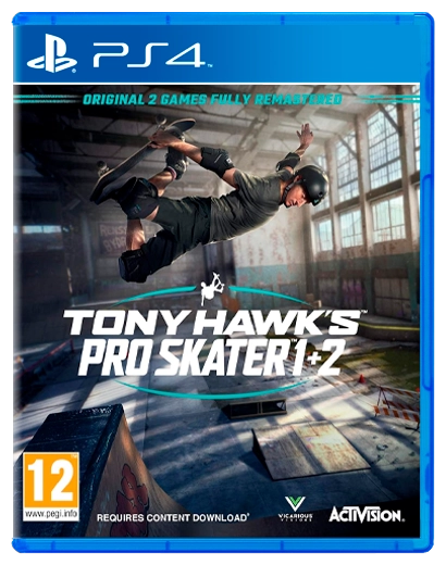 Игра Tony Hawk's Pro Skater 1 + 2 для PS4 (Blu-ray диск) ENG Б/У - Фото 1 Игра Tony Hawk's Pro Skater 1 + 2 для PS4 (Blu-ray диск) ENG Б/У - изображение 1