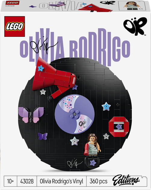 Zestaw klocków LEGO Editions Płyta winylowa Olivii Rodrigo 360 elementów (43028) - Zdjęcie 1 Zestaw klocków LEGO Editions Płyta winylowa Olivii Rodrigo 360 elementów (43028) - obraz 1