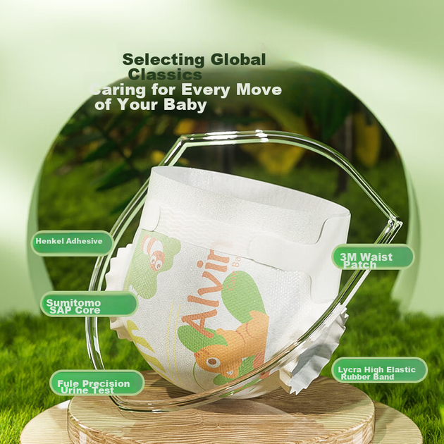 Підгузки Aiweier Alvin Fantasy Forest XL 42шт нічні - зображення 6