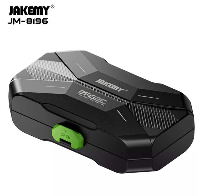 Акумуляторна викрутка JAKEMY JM-8196 35в1 з магнітними бітами в кейсі - зображення 7