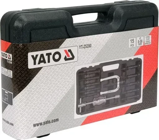 Съемник подшипников YATO с обратным молотком диапазон 8-58 мм 15 предметов YT-25390 - Фото 4 Съемник подшипников YATO с обратным молотком диапазон 8-58 мм 15 предметов YT-25390 - изображение 4