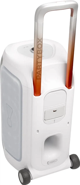 Портативна колонка JBL PartyBox 330 280W RGB White (JBLPB330WHTEP) - Фото 4 Портативна колонка JBL PartyBox 330 280W RGB White (JBLPB330WHTEP) - зображення 4