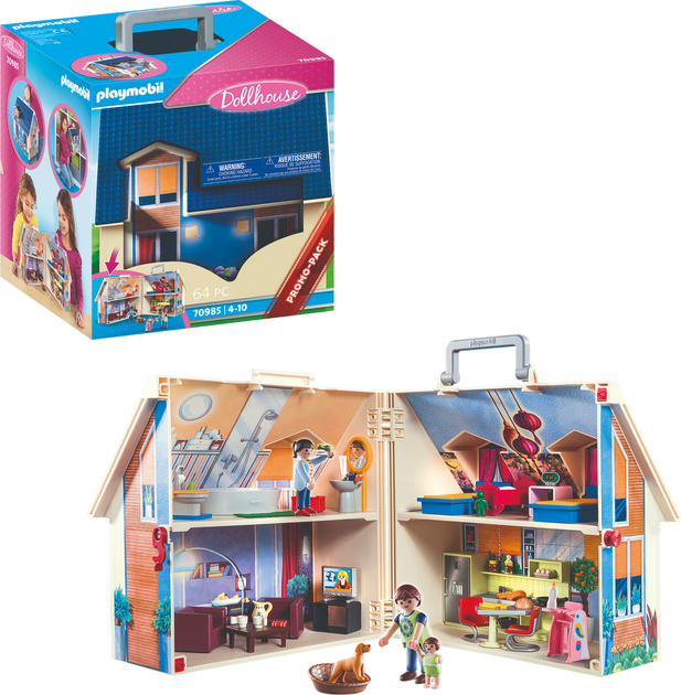 Ігровий набір Playmobil Take Along Dollhouse 70985 (4008789709851) - зображення 2