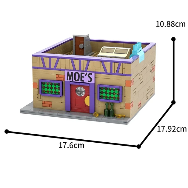 Конструктор "Таверна Мо" из мультсериала Симпсоны The Simpsons - Moe's Tavern Springfield MOC, 840 деталей - изображение 5