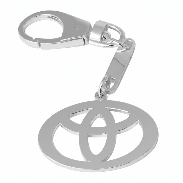 Срібний брелок TOYOTA (Тойота) (9005) - Фото 1 Срібний брелок TOYOTA (Тойота) (9005) - зображення 1