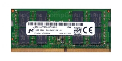 Оперативная память для ноутбука Micron 16GB DDR4 2400MHz SO-DIMM 2Rx8 (MTA16ATF2G64HZ-2G3H1) - Фото 1 Оперативная память для ноутбука Micron 16GB DDR4 2400MHz SO-DIMM 2Rx8 (MTA16ATF2G64HZ-2G3H1) - изображение 1