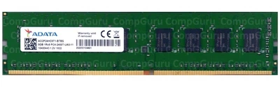 Оперативная память для ПК ADATA 8GB DDR4 2400MHz UDIMM 1Rx8 (AO2P24HC8T1-BTBS) - Фото 1 Оперативная память для ПК ADATA 8GB DDR4 2400MHz UDIMM 1Rx8 (AO2P24HC8T1-BTBS) - изображение 1