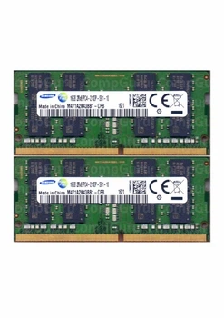 Комплект оперативной памяти для ноутбука Samsung 32GB (2x16GB) DDR4 2133MHz SO-DIMM 2Rx8 (M471A2K43BB1-CPB) - Фото 1 Комплект оперативной памяти для ноутбука Samsung 32GB (2x16GB) DDR4 2133MHz SO-DIMM 2Rx8 (M471A2K43BB1-CPB) - изображение 1