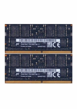 Комплект оперативной памяти для ноутбука Micron 32GB (2x16GB) DDR4 2400MHz SO-DIMM 2Rx8 (MTA16ATF2G64HZ-2G3B2) - Фото 1 Комплект оперативной памяти для ноутбука Micron 32GB (2x16GB) DDR4 2400MHz SO-DIMM 2Rx8 (MTA16ATF2G64HZ-2G3B2) - изображение 1