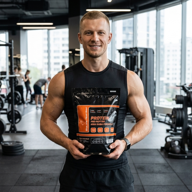 Протеин для роста мышц BioLine Nutrition 80% 2 кг Манго и апельсин + Шейкер -50% - изображение 2