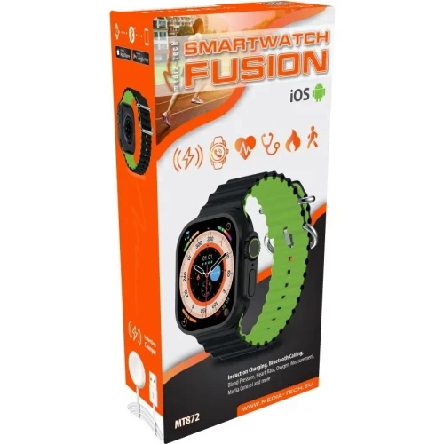 Смарт-годинник Media-Tech Fusion, Black-Green (MT872) - зображення 9