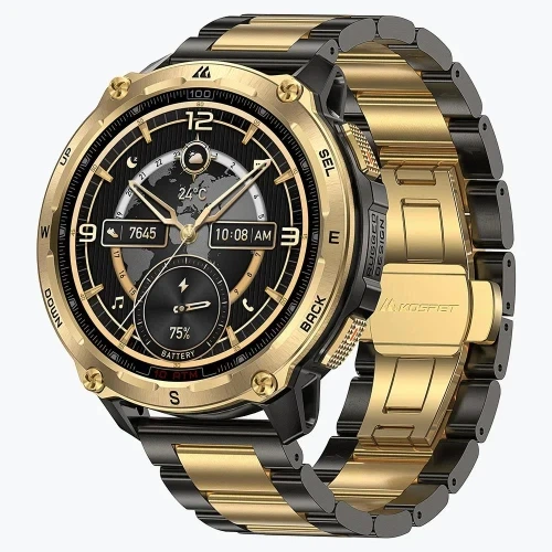Смарт-часы Kospet Tank T4 Special Edition, Black/Gold - Фото 1 Смарт-часы Kospet Tank T4 Special Edition, Black/Gold - изображение 1