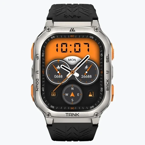 Смарт-годинник Kospet Tank M3 Ultra, Silver - зображення 2