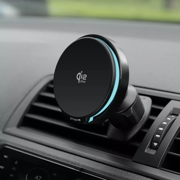 Автодержатель с Беспроводной Зарядкой Proove Spark Qi2.2 25W black (WHSQ25002001) - Фото 2 Автодержатель с Беспроводной Зарядкой Proove Spark Qi2.2 25W black (WHSQ25002001) - изображение 2