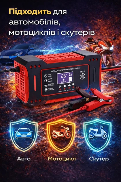 Зарядное устройство для аккумуляторов авто и мото 12 В 6 А (126) - изображение 7