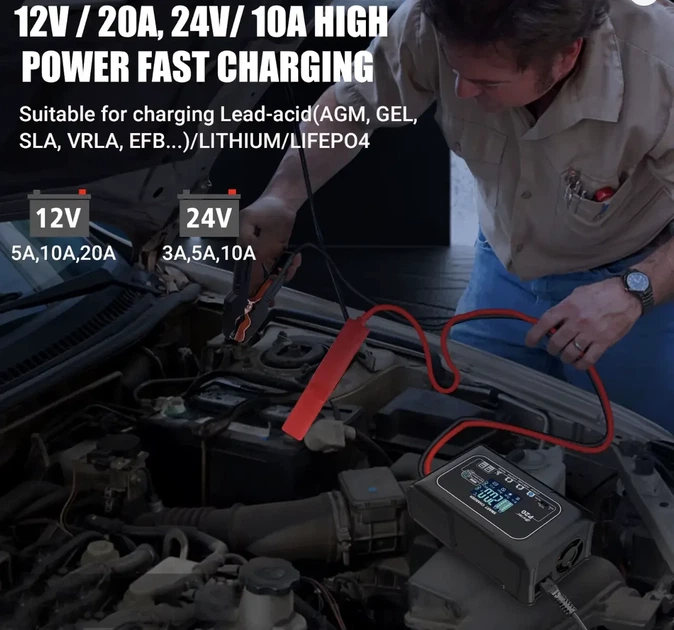 Универсальное зарядное устройство HTRC P20 12V/24V для АКБ LiFePO4 AGM GEL (2012) - изображение 7